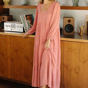 Rachel Pally Linen Alice Dress in Camellia in Size Small